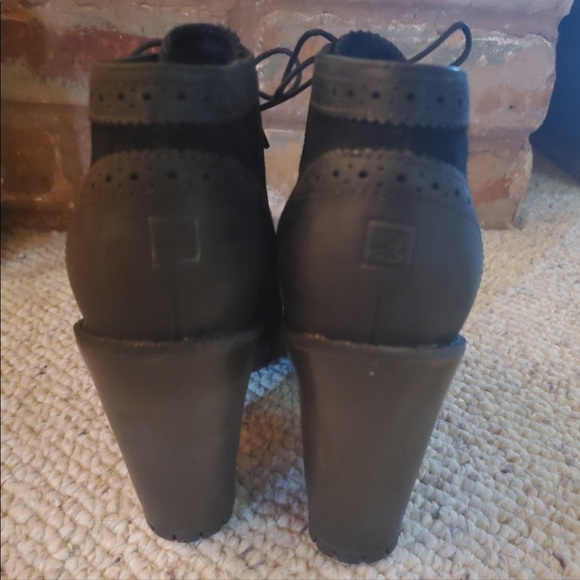 Sperry Emory Black Bootie Heels - Picture 6 of 8